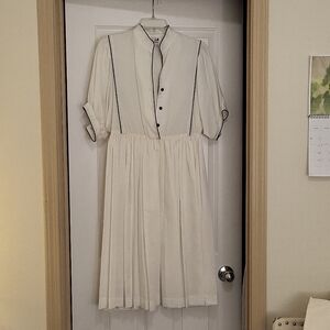 Like New White Boutique Dress, Size 10, Brand: Caron, $35